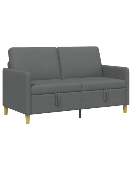 Divano con Storage Grigio Scuro 152 x 78 x 87 cm Poliestere