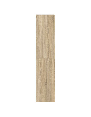 Mobiletto da Bagno a Muro Rovere Sonoma 33 x 34,5 x 160 cm