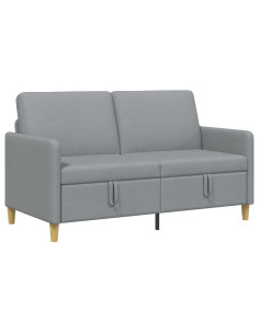 Divano con Storage Grigio Chiaro 152 x 78 x 87 cm Poliestere 2