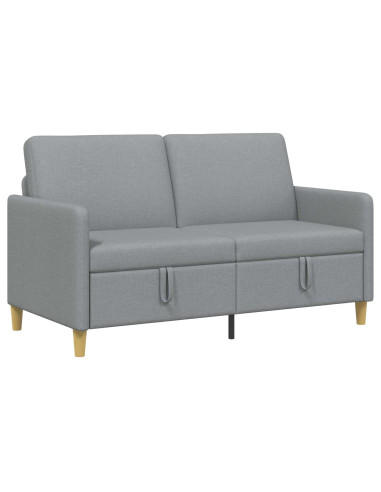 Divano con Storage Grigio Chiaro 152 x 78 x 87 cm Poliestere
