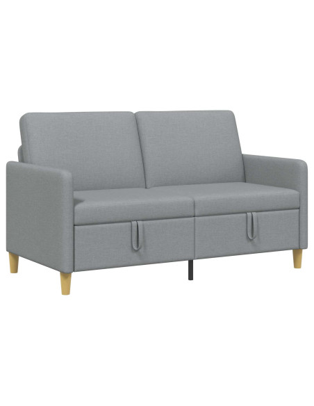 Divano con Storage Grigio Chiaro 152 x 78 x 87 cm Poliestere