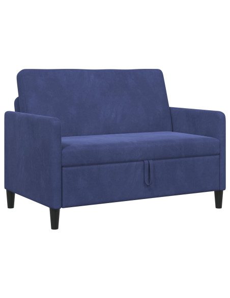 Divano con Storage Blu Polizia 122 x 78 x 87 cm Poliestere