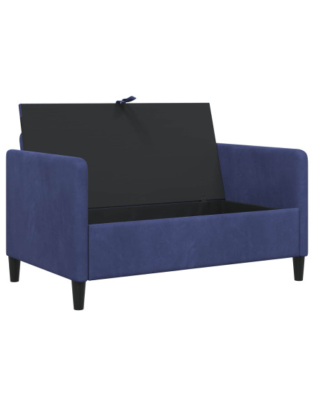 Divano con Storage Blu Polizia 122 x 78 x 87 cm Poliestere