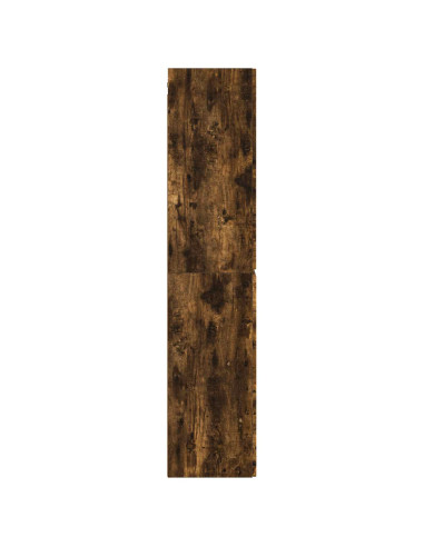 Mobiletto da Bagno a Muro Rovere Fumo 33 x 34,5 x 160 cm