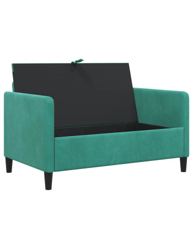 Divano con Storage Turchese 122 x 78 x 87 cm Poliestere