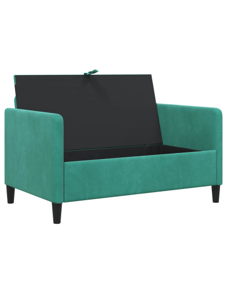 Divano con Storage Turchese 122 x 78 x 87 cm Poliestere