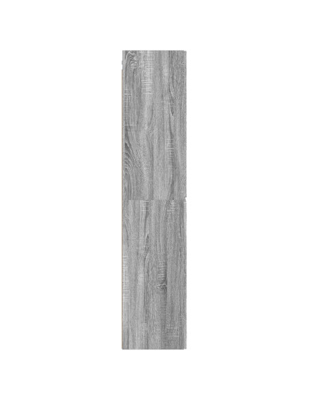 Mobiletto da Bagno a Muro Sonoma grigio 33 x 34,5 x 160 cm