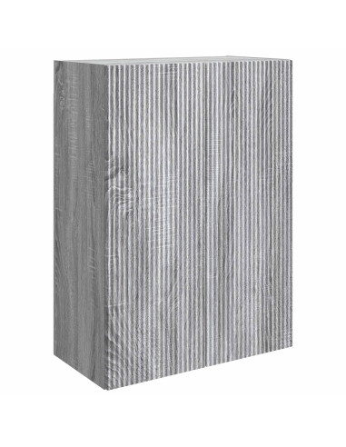 Mobiletto a muro Sonoma grigio 66 x 34,5 x 90 cm