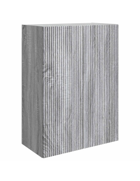 Mobiletto a muro Sonoma grigio 66 x 34,5 x 90 cm