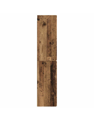 Mobiletto da Bagno a Muro Legno antico 33 x 34,5 x 160 cm