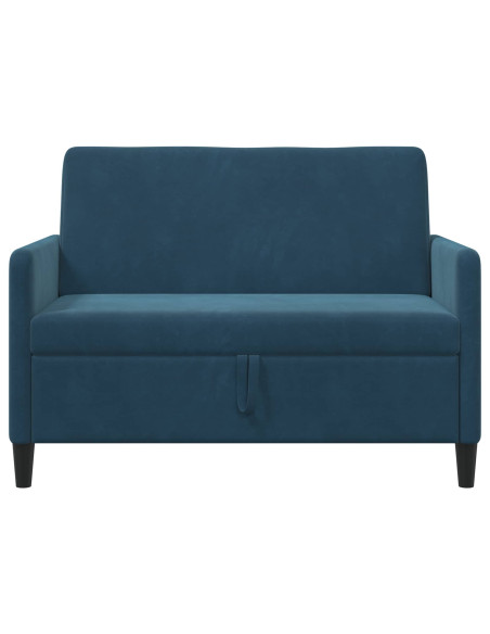 Divano con Storage Blu 122 x 78 x 87 cm Poliestere