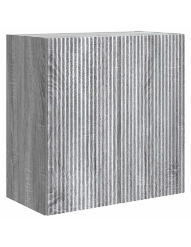 Mobiletto a muro Sonoma grigio 59 x 31 x 60 cm