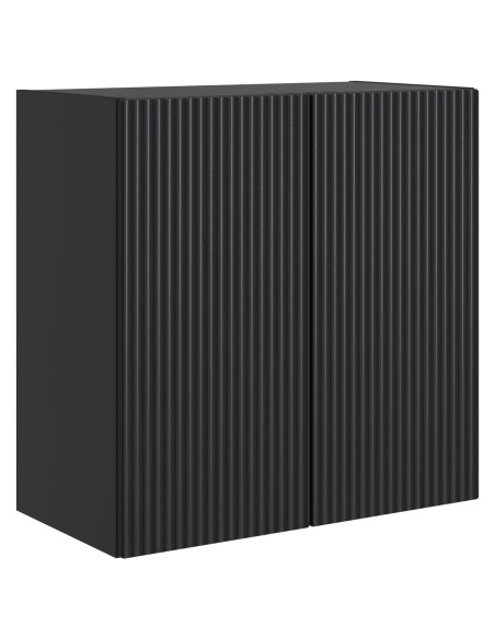Mobiletto a muro Nero 59 x 31 x 60 cm Legno ingegnerizzato