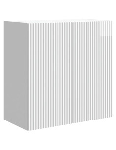 Mobiletto a muro Bianco Lucido 59 x 31 x 60 cm
