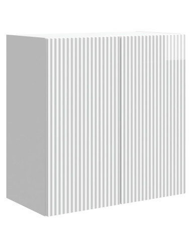 Mobiletto a muro Bianco Lucido 59 x 31 x 60 cm