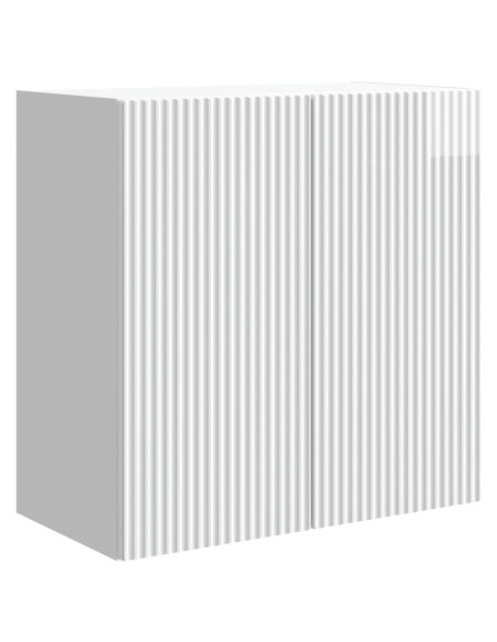 Mobiletto a muro Bianco Lucido 59 x 31 x 60 cm