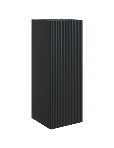 Mobiletto a muro Nero 33 x 34,5 x 90 cm Legno ingegnerizzato