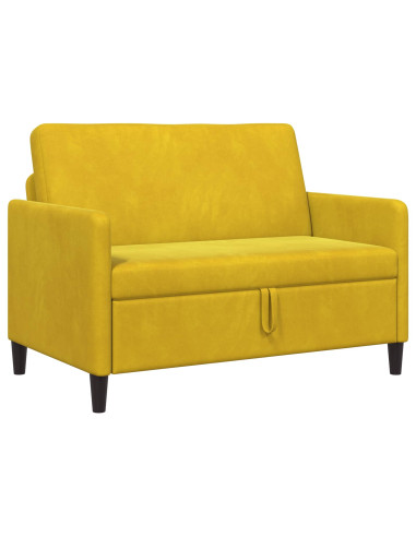 Divano con Storage Giallo 122 x 78 x 87 cm Poliestere