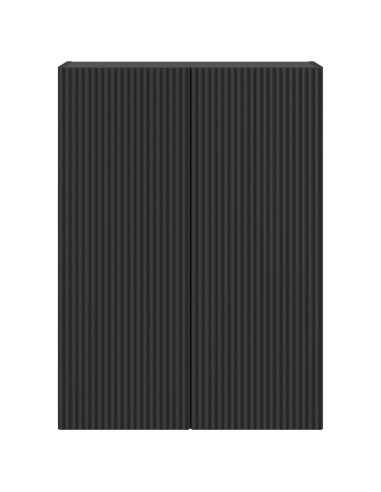 Mobiletto a muro Nero 66 x 34,5 x 90 cm Legno ingegnerizzato