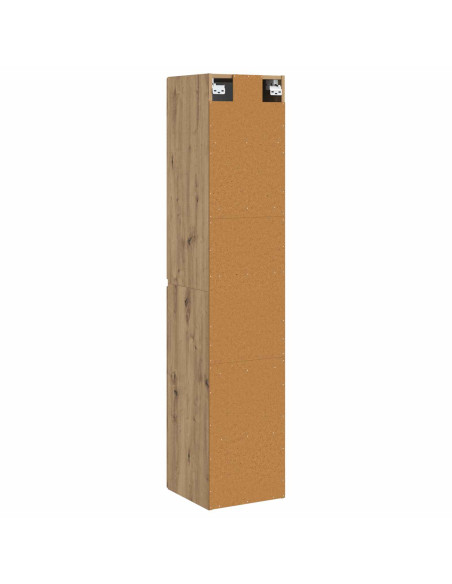 Mobiletto da Bagno a Muro Rovere Artigianale 33 x 34,5 x 160 cm