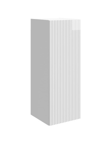 Mobiletto a muro Bianco Lucido 33 x 34,5 x 90 cm