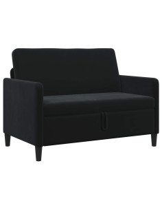 Divano con Storage Nero 122 x 78 x 87 cm Poliestere 2