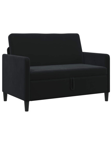 Divano con Storage Nero 122 x 78 x 87 cm Poliestere