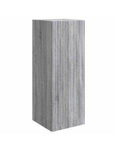 Mobiletto a muro Sonoma grigio 33 x 34,5 x 90 cm
