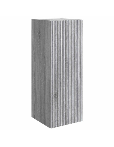 Mobiletto a muro Sonoma grigio 33 x 34,5 x 90 cm