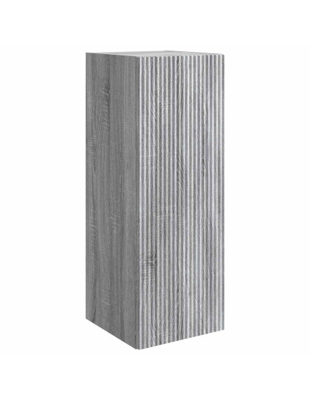 Mobiletto a muro Sonoma grigio 33 x 34,5 x 90 cm