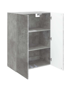 Mobiletto a muro Grigio Cemento 66 x 34,5 x 90 cm 2