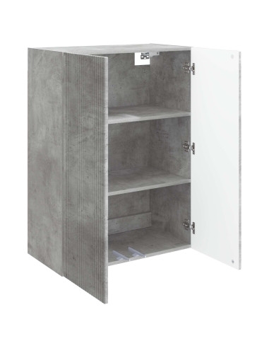 Mobiletto a muro Grigio Cemento 66 x 34,5 x 90 cm