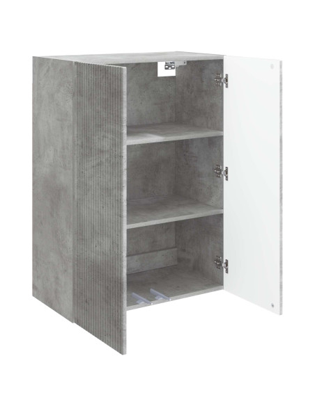 Mobiletto a muro Grigio Cemento 66 x 34,5 x 90 cm