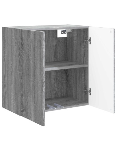 Mobiletto a muro Sonoma grigio 59 x 31 x 60 cm