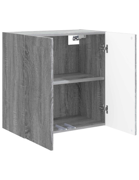 Mobiletto a muro Sonoma grigio 59 x 31 x 60 cm