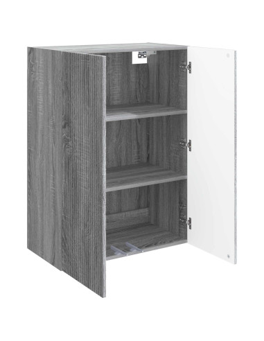 Mobiletto a muro Sonoma grigio 66 x 34,5 x 90 cm