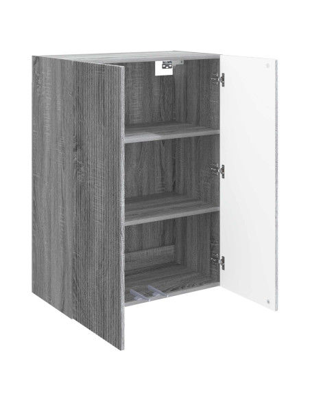 Mobiletto a muro Sonoma grigio 66 x 34,5 x 90 cm