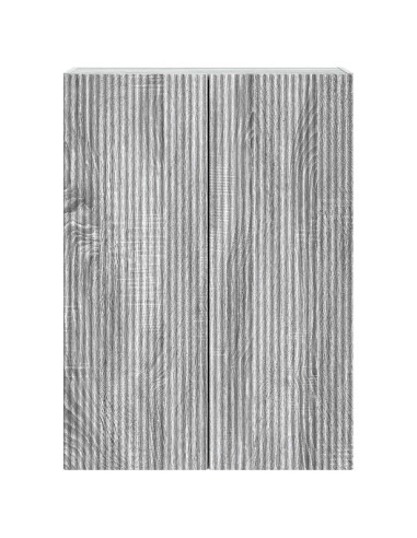 Mobiletto a muro Sonoma grigio 66 x 34,5 x 90 cm