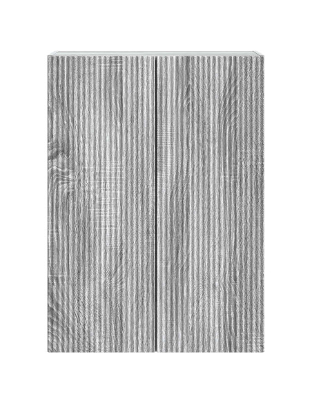 Mobiletto a muro Sonoma grigio 66 x 34,5 x 90 cm