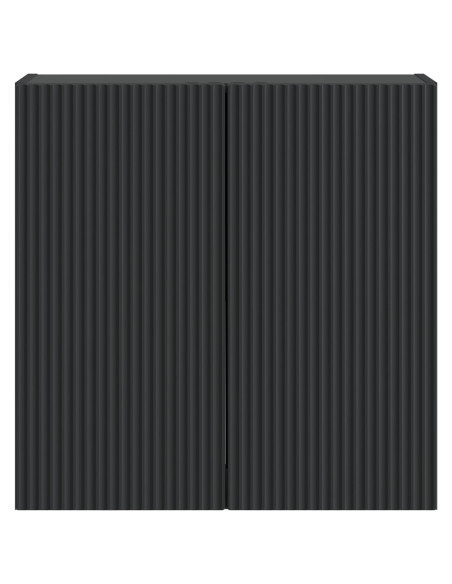 Mobiletto a muro Nero 59 x 31 x 60 cm Legno ingegnerizzato