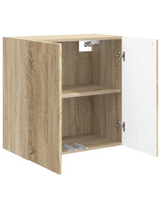 Mobiletto a muro Rovere Sonoma 59 x 31 x 60 cm 2