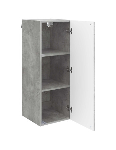 Mobiletto a muro Grigio Cemento 33 x 34,5 x 90 cm