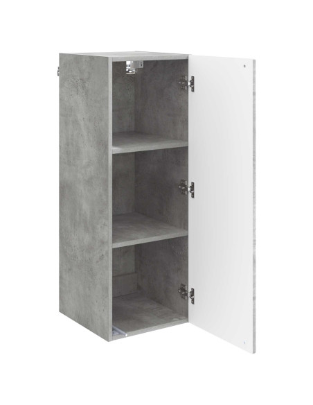 Mobiletto a muro Grigio Cemento 33 x 34,5 x 90 cm