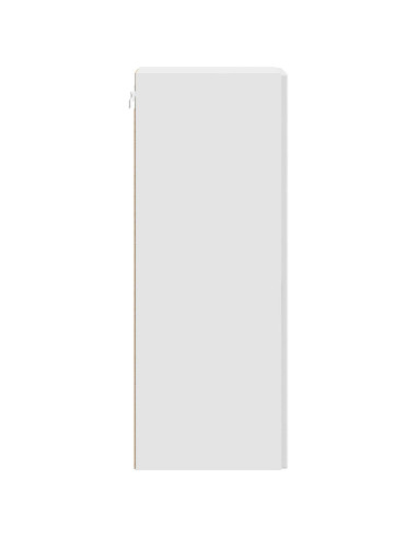 Mobiletto a muro Bianco Lucido 33 x 34,5 x 90 cm