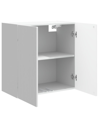 Mobiletto a muro Bianco Lucido 59 x 31 x 60 cm