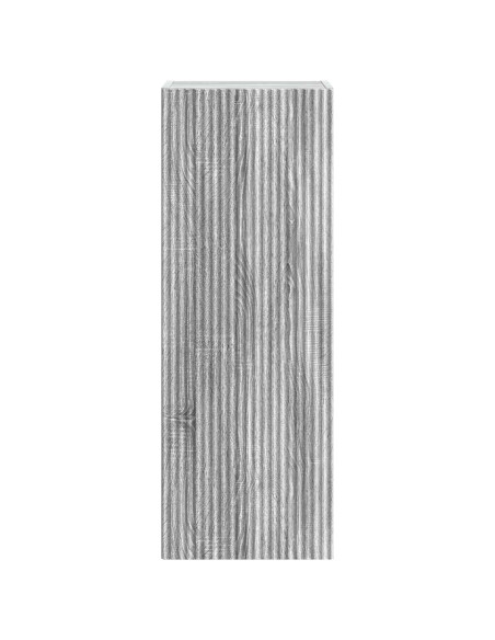 Mobiletto a muro Sonoma grigio 33 x 34,5 x 90 cm