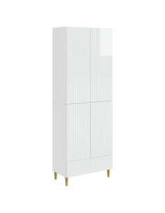 Set di armadi 2 pcs Bianco Lucido 66 x 34,5 x 95 cm