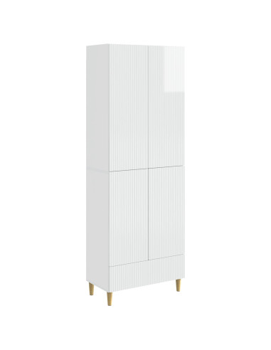 Set di armadi 2 pcs Bianco Lucido 66 x 34,5 x 95 cm
