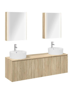 Set di Armadi da Bagno 5 pcs Rovere Sonoma Legno ingegnerizzato