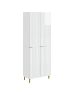 Set di armadi 2 pcs Bianco Lucido 66 x 34,5 x 90 cm